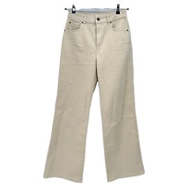 Vaqueros SéZane Beige de Algodón Talla 38 Beige