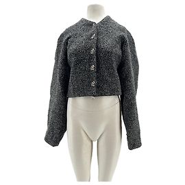 Rotate Jacke aus Wolle Grau Grau