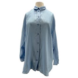 Autre Marque Camicia DARIADEH in lino blu S Blu