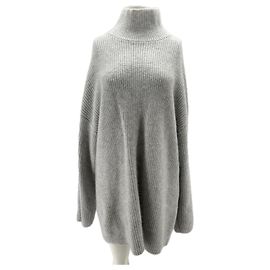 Autre Marque BAZILIKA Rollkragenpullover aus Kaschmir Grau Grau