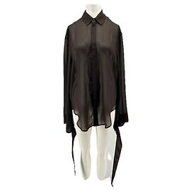 Autre Marque Chemise marron transparente Brown