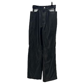 Autre Marque MANOKHI Black Leather Pants Black