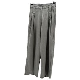 Autre Marque SELIIJAN Weite graue Wollhose Größe 36 Grau