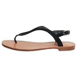 Prada Sandales à brides en daim noir - taille EU 40 Noir