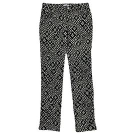 Pantalones Moschino Jeans estampado floral blanco y negro Negro Blanco