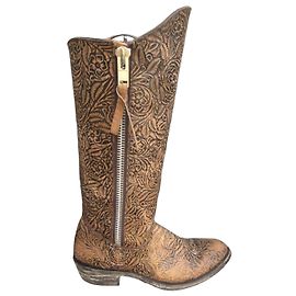 Botas altas de couro Mexicana Old Gringo Marrom