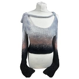 Autre Marque Pull Ottolinger dégradé épaules dénudées Noir Rose Gris Gris anthracite