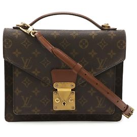 Bolso Louis Vuitton Monogram Monceau 26 Castaño