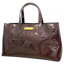 Borsa Louis Vuitton Vernis Wilshire PM Bordò