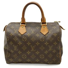 Sac à main Louis Vuitton Monogram Speedy 25 Marron