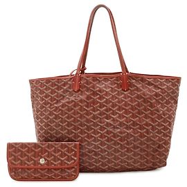 Goyard Saint Louis PM Tote Bag Weiß Rot