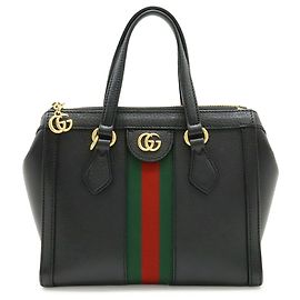 Sac cabas petit Ophidia Gucci Noir Rouge Vert