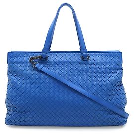 Sac cabas Intrecciato Bottega Veneta Bleu