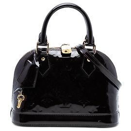 Louis Vuitton Alma BB em Vernis Monogram Roxo Roxo