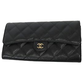 Cartera clásica de caviar negro Chanel Negro