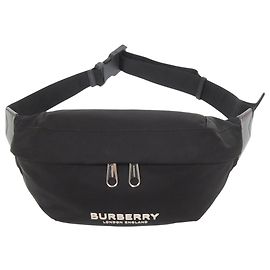 Borsa a tracolla Sonny in nylon nero con logo Burberry Nero