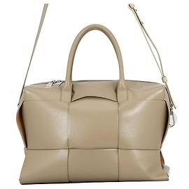 Bottega Veneta Arco Lederhandtasche Grau