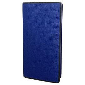 Louis Vuitton Taiga Portefeuille Brazza Long Wallet Blu