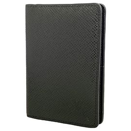 Louis Vuitton Taiga Organizer de Poche Tarjetero Negro