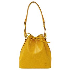 Louis Vuitton Petit Noé Epi Leather Handbag Yellow
