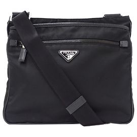 Prada Black Nylon Handbag Black