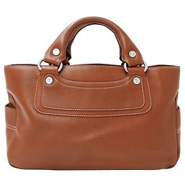 Céline Bolsa Boogie de couro Celine Marrom
