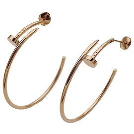 Cartier Juste un Clou Pink Gold Ring Earrings Golden