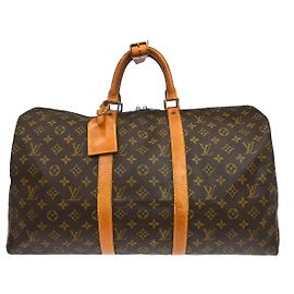 Louis Vuitton Keepall Monogram Canvas 50 Marrom