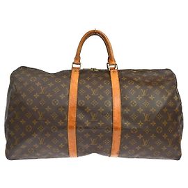 Louis Vuitton Keepall Monogram Canvas 55 Marron