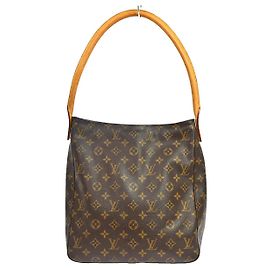 Bolsa Louis Vuitton Monogram Looping em Canvas Monogram GM Marrom
