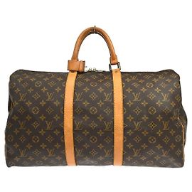 Louis Vuitton Keepall Bag Monogram Canvas 50 Brown