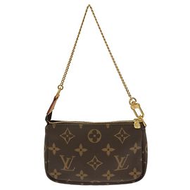 Louis Vuitton Monogram Mini Pochette Accessoires Marron