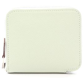 Hermès Monedero de seda Azap Compact Hermes Verde