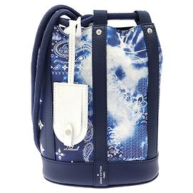Bolsa de ombro Louis Vuitton Monogram Bandana Randonee PM Azul