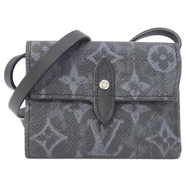 Louis Vuitton Monogram Pastel Noir Organizer de Poche M69998 Billfold Nero