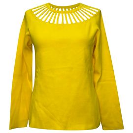 Pull Moschino Boutique Cutout Accent en viscose jaune Jaune