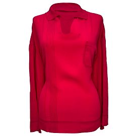 Camicetta a maniche lunghe Marni in seta rosa Rosa