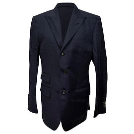 Tom Ford Pinstripe Suit in Navy Blue Wool Blue Navy blue