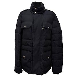 Moncler Field Down Jacket in Black Polyamide Black