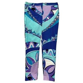 Pantalones estampados Emilio Pucci en algodón multicolor Multicolor