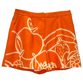 Short Moschino Boutique à imprimé fruits en polyester orange Orange