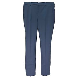 Theory Hose aus Navy Blue Wolle Blau Marineblau