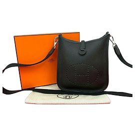 Hermès Borsa a tracolla Hermes Evelyne TPM Clemence Nero