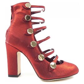 Botas de cuero Jimmy Choo Roja