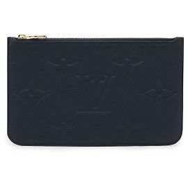 Pochette Louis Vuitton Neverfull Monogram Empreinte Bleu