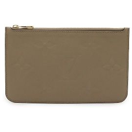 Louis Vuitton Neverfull Monogram Empreinte Pouch Beige Grey
