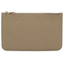 Pochette Louis Vuitton Neverfull Monogram Empreinte Beige Autre