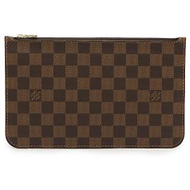 Pochette Neverfull Damier Louis Vuitton Marrone