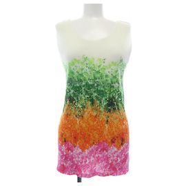 Issey Miyake Top Pleats Please Rosa Bianco Verde Arancione
