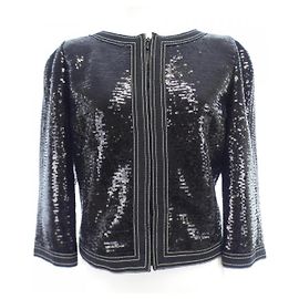 Chanel Collarless Jacket Black